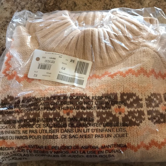NWT Madewell Mockneck Fair Isle Pullover - Picture 3 of 5